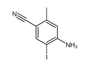 4-Amino-5-iodo-2-methylbenzonitrile Structure