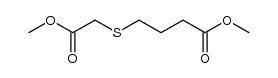 methyl 4-(2-methoxy-2-oxo-ethyl)sulfanylbutanoate结构式