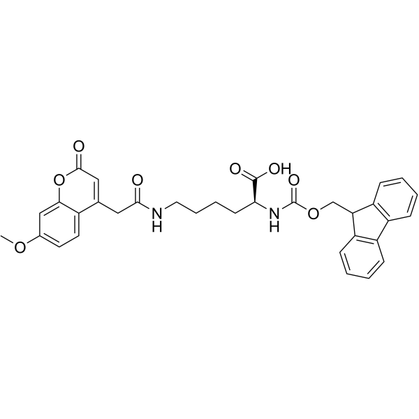 Fmoc-Lys(Mca)-OH structure