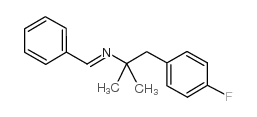 N-苯亚甲基-1,1-二甲基-2-(4-氟苯基)乙酰胺结构式