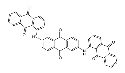 2,6-bis-(9,10-dioxo-9,10-dihydro-[1]anthrylamino)-anthraquinone Structure