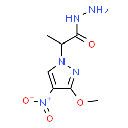 2-(3-METHOXY-4-NITRO-PYRAZOL-1-YL)-PROPIONIC ACID HYDRAZIDE结构式