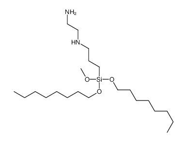 N'-[3-[methoxy(dioctoxy)silyl]propyl]ethane-1,2-diamine结构式