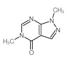 4H-Pyrazolo[3,4-d]pyrimidin-4-one,1,5-dihydro-1,5-dimethyl- structure