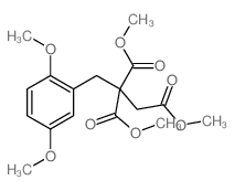 1,1,2-trimethyl 1-[(2,5-dimethoxyphenyl)methyl]ethane-1,1,2-tricarboxylate结构式