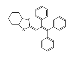 2-(2,3,3-triphenylprop-2-enylidene)-3a,4,5,6,7,7a-hexahydrobenzo[d][1,3]dithiole Structure