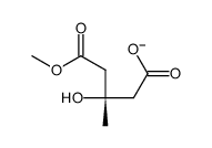 (3S)-3-hydroxy-5-methoxy-3-methyl-5-oxopentanoate Structure