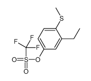 (3-ethyl-4-methylsulfanylphenyl) trifluoromethanesulfonate结构式