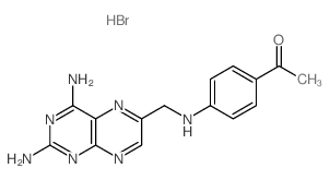 1-[4-[(2,4-diaminopteridin-6-yl)methylamino]phenyl]ethanone structure