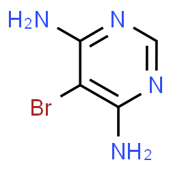 5-Bromo-4,6-diaminopyrimidine结构式