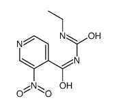 N-(ethylcarbamoyl)-3-nitropyridine-4-carboxamide Structure