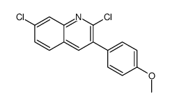 2,7-dichloro-3-(4-methoxyphenyl)quinoline Structure