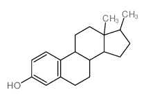 13,17-dimethyl-6,7,8,9,11,12,14,15,16,17-decahydrocyclopenta[a]phenanthren-3-ol结构式