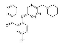 N-(2-benzoyl-4-bromophenyl)-2-[(2-piperidin-1-ylacetyl)amino]acetamide Structure