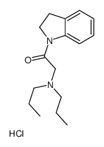 [2-(2,3-dihydroindol-1-yl)-2-oxoethyl]-dipropylazanium,chloride Structure