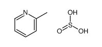 2-methylpyridine,sulfurous acid结构式