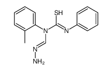 1-methanehydrazonoyl-1-(2-methylphenyl)-3-phenylthiourea Structure