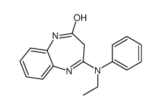 4-(N-ethylanilino)-1,3-dihydro-1,5-benzodiazepin-2-one Structure