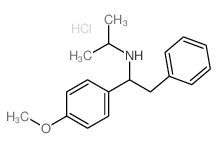 Benzeneethanamine, a-(4-methoxyphenyl)-N-(1-methylethyl)-,hydrochloride (1:1) Structure