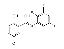 5-chloro-2-hydroxy-N-(2,3,5-trifluorophenyl)benzamide结构式