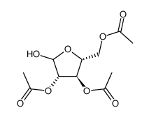 2,3,5-tri-O-acetyl-D-arabinofuranose Structure