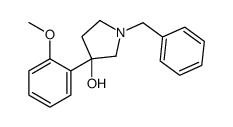 1-苄基-3-(2-甲氧基苯基)吡咯烷-3-醇结构式