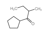 1-Butanone,1-cyclopentyl-2-methyl-结构式