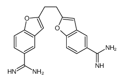 1,2-di(5-amidino-2-benzofuranyl)ethane结构式