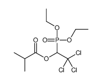 Phosphoric acid diethyl 1-(isobutyryloxy)-2,2,2-trichloroethyl ester结构式