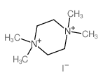 Piperazinium,1,1,4,4-tetramethyl-, iodide (1:2) Structure