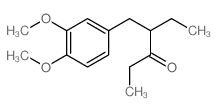 3-Hexanone,4-[(3,4-dimethoxyphenyl)methyl]-结构式