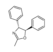 trans-4,5-diphenyl-2-methyl-Δ2-oxazoline结构式