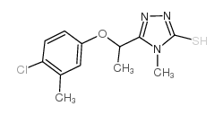 5-[1-(4-氯-3-甲基苯氧基)乙基]-4-甲基-4H-1,2,4-噻唑-3-硫醇图片