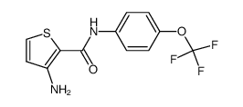 N-(4-trifluoromethoxyphenyl) 3-aminothiophene-2-carboxamide Structure