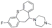 3-Fluoro-10,11-dihydro-10-(4-methylpiperazino)dibenzo[b,f]thiepin Structure