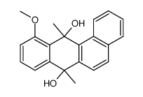 7,12-Dihydro-7,12-dihydroxy-11-methoxy-7,12-dimethylbenz[a]anthracene结构式