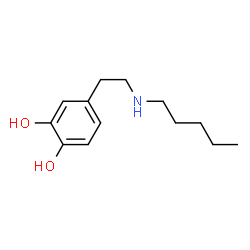 1,2-Benzenediol, 4-[2-(pentylamino)ethyl]- (9CI)结构式