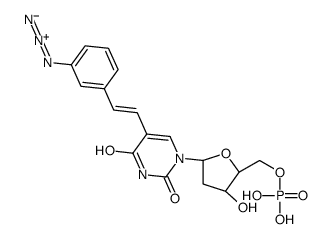 3-azidostyryl-2'-deoxyuridine 5-phosphate结构式