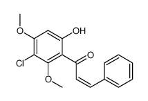 1-(3-chloro-6-hydroxy-2,4-dimethoxyphenyl)-3-phenylprop-2-en-1-one Structure