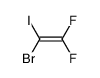 1-bromo-1-iodo-2,2-difluoroethylene Structure