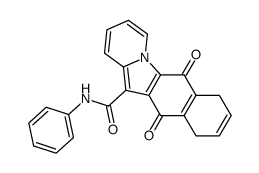 6,11-dioxo-N-phenyl-6,7,10,11-tetrahydrobenzo[f]pyrido[1,2-a]indole-12-carboxamide结构式