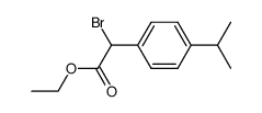 Brom-(4-isopropyl-phenyl)-essigsaeure-ethylester Structure