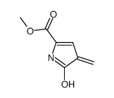 1H-Pyrrole-2-carboxylicacid,4,5-dihydro-4-methylene-5-oxo-,methylester(9CI) structure