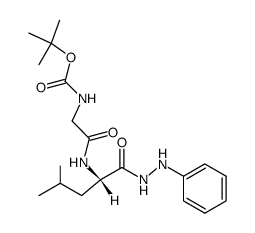 Boc-Gly-Leu-NHNHPh结构式