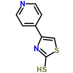 2-巯基-4-(4-吡啶基)噻唑结构式