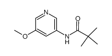 3-Methoxy-5-(pivaloylamino)pyridine结构式