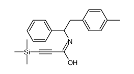 N-[2-(4-methylphenyl)-1-phenylethyl]-3-trimethylsilylprop-2-ynamide Structure