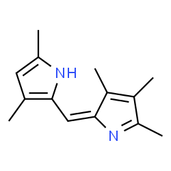 1H-Pyrrole,3,5-dimethyl-2-[(3,4,5-trimethyl-2H-pyrrol-2-ylidene)methyl]-(9CI) structure