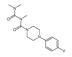 1-(p-Fluorophenyl)-4-(2,4,4-trimethylallophanoyl)piperazine Structure