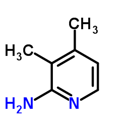 2-氨基-3,4-二甲基吡啶结构式